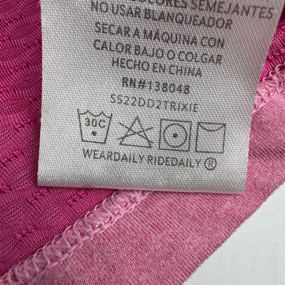 Club Ride Womens Size M Trixie In-Motion Pocketed Cycling Tank Top Pink - Picture 7 of 8